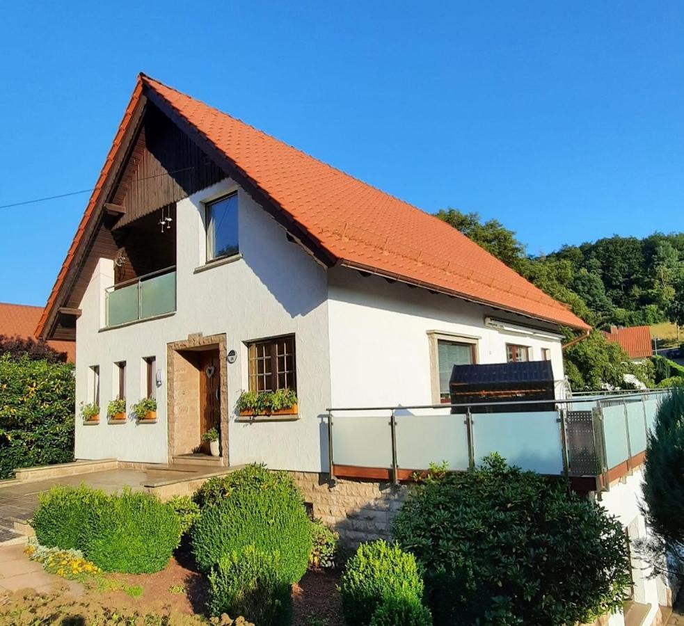 Ferienwohnung Am Rennsteig Bei Eisenach - Ilona Schmidt Wolfsburg-Unkeroda Dış mekan fotoğraf